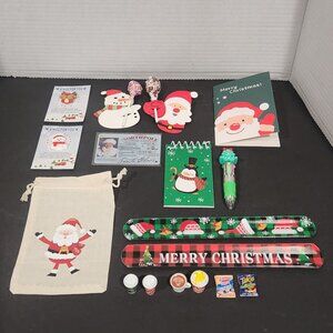 Christmas Gift for Kids Elf Props Slap Bracelet Sucker Holders Santa License etc